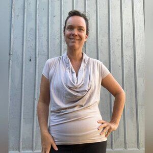 Adidas  X Stella McCartney Cowl neck T shirt, size Small